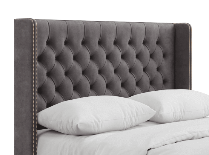 Elle Chesterfield Wing Standing Headboard & Studs_1