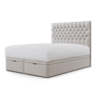 Adan Extra Deep Chesterfield Ottoman Storage Bed_ivory plush velvet_2