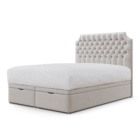 Bella Chesterfield Headboard_ ivory plush velvet_2