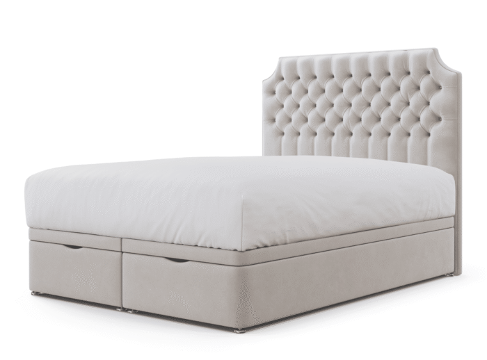 Bella Chesterfield Headboard_ ivory plush velvet_2 Bella Chesterfield Headboard_ ivory plush velvet_2