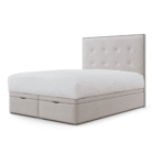 Chloe Upholstered Bed Frame_ ivory plush velvet_2