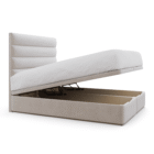 Tubes Upholstered Headboard_ivory plush velvet